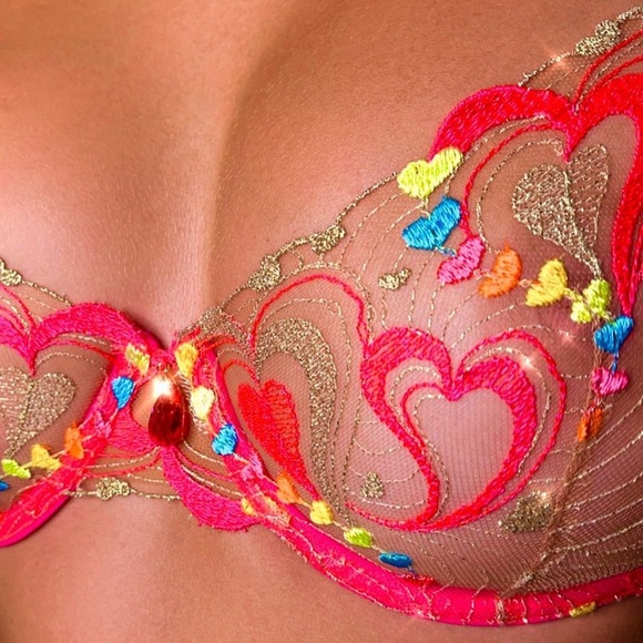 ***SOLD*** 💖⚡️💥 Honey Birdette Candy Pink Bra 💥⚡️💖 AU 12DD / US 34DDD/E BNWT - Picture 11 of 16